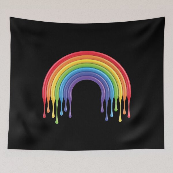 Item preview, Rainbow rain melting dripping | LGBTQ Queer Gay pride designed and sold by Vane22april.