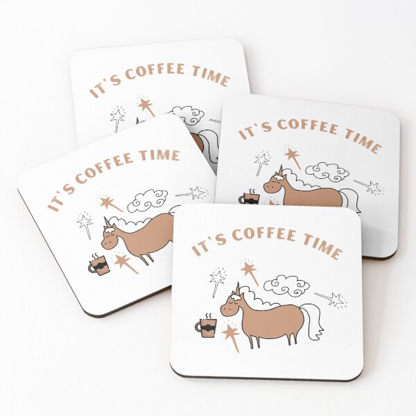 Item preview, Coffee Time Unicorn designed and sold by Unicorn7Magic.