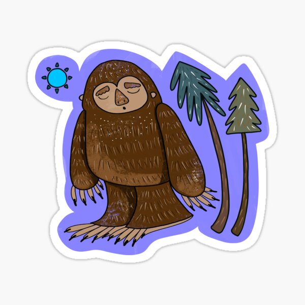 Cute Kawaii Bigfoot Yeti Pattern Sticker