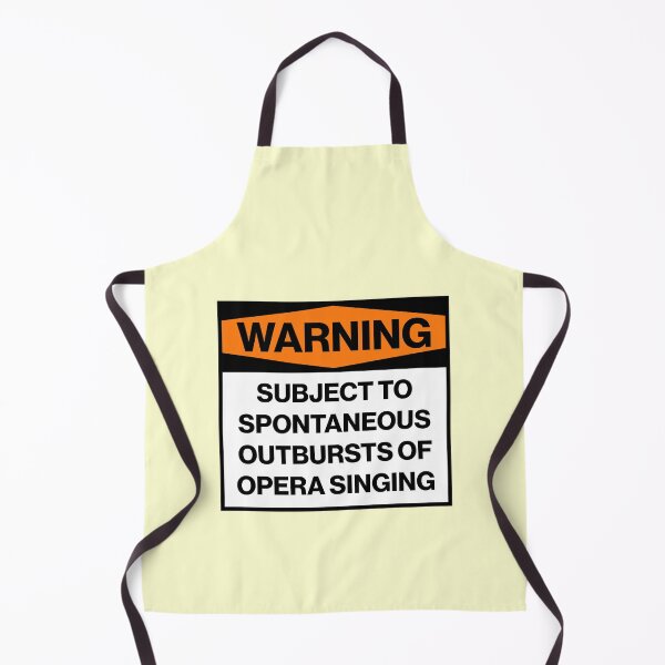 Item preview, Subject To Opera Singing Warning Sign Singer designed and sold by thefrshmachine.