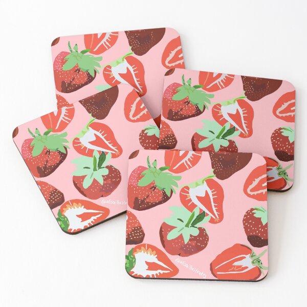Item preview, Strawberry Kisses designed and sold by alisaillustrate.