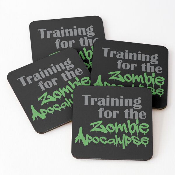 Item preview, Training for the Zombie Apocalypse Green designed and sold by TheInkElephant.