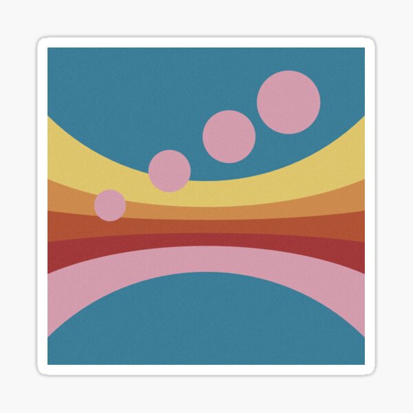 Retro Rainbow Sticker For Sale By 70svibes Redbubble 7162