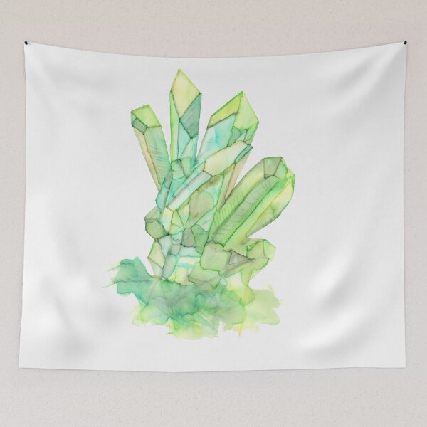 Item preview, Cristales de acuarela "Inclusión" serie # 4 Verde designed and sold by RoxyTocin.