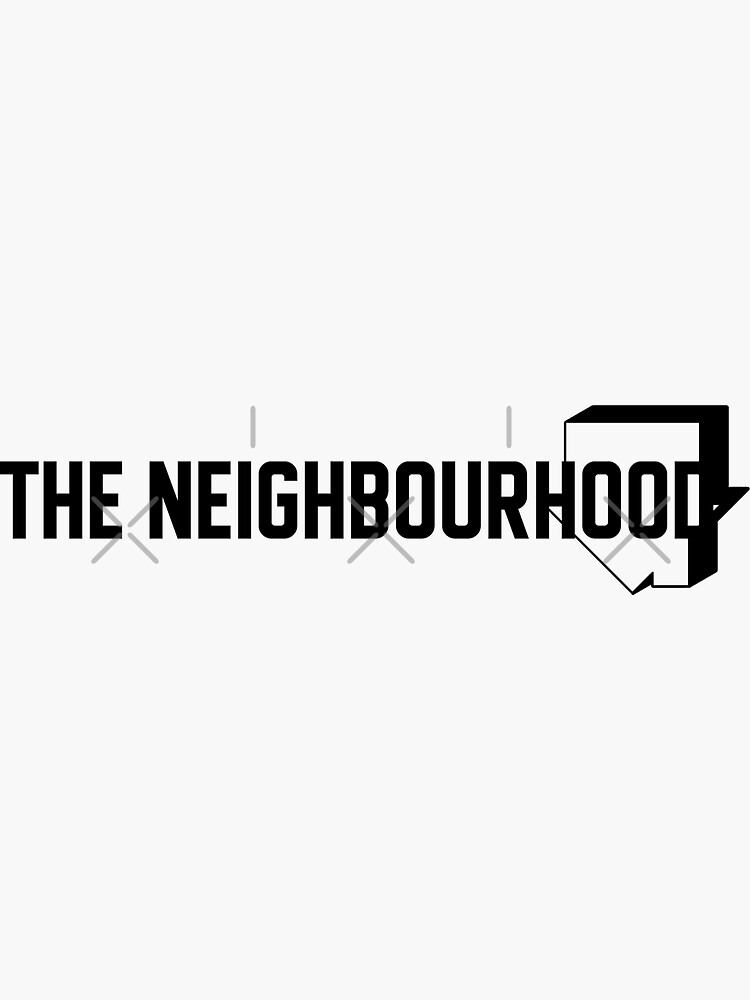 the neighbourhood neighborhood Sticker for Sale by Jacob Conner