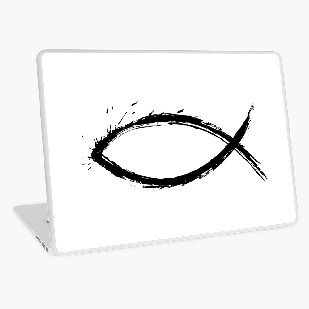 Fish Signs And Christian Crosses In Grunge Style Stock Illustration -  Download Image Now - Fish, Christianity, Religious Cross - iStock