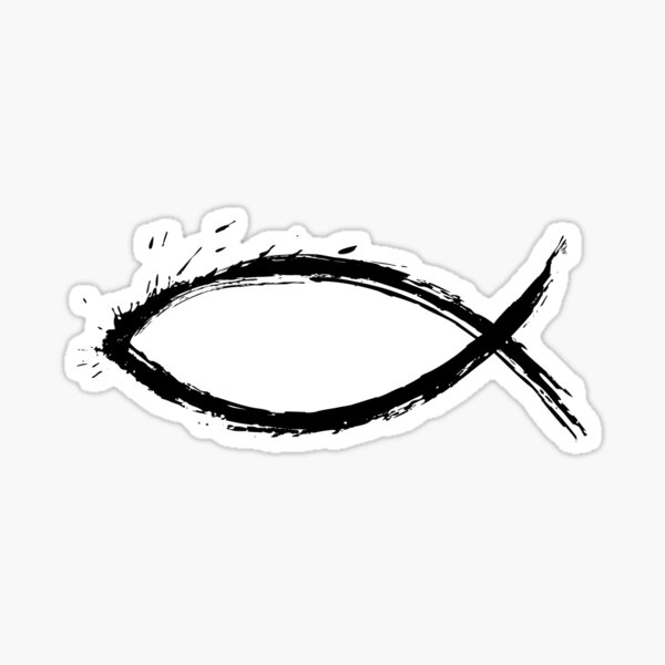 Jesus Fish Stickers for Sale, Free US Shipping