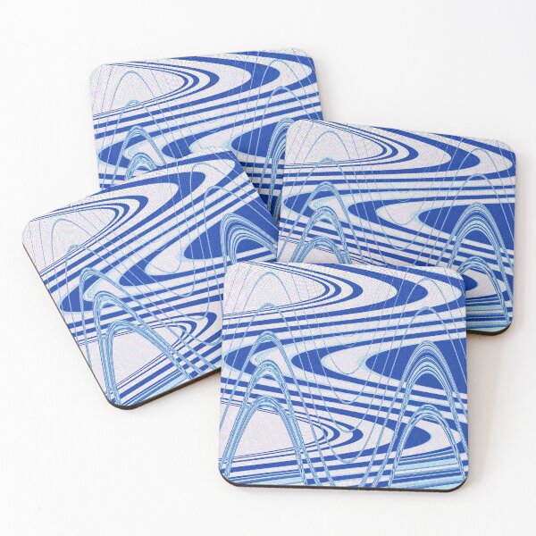 Item preview, Abstract Glitch Trippy Art - Blue Aesthetic Pattern designed and sold by Shoegaze Shop.