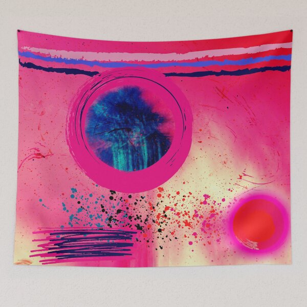Item preview, Pinkest Sublime Dawn Abstract Art Canvas designed and sold by Swooncake Press.
