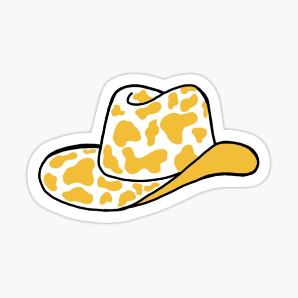 Among Us Character Yellow With Cowboy Hat Amongaus