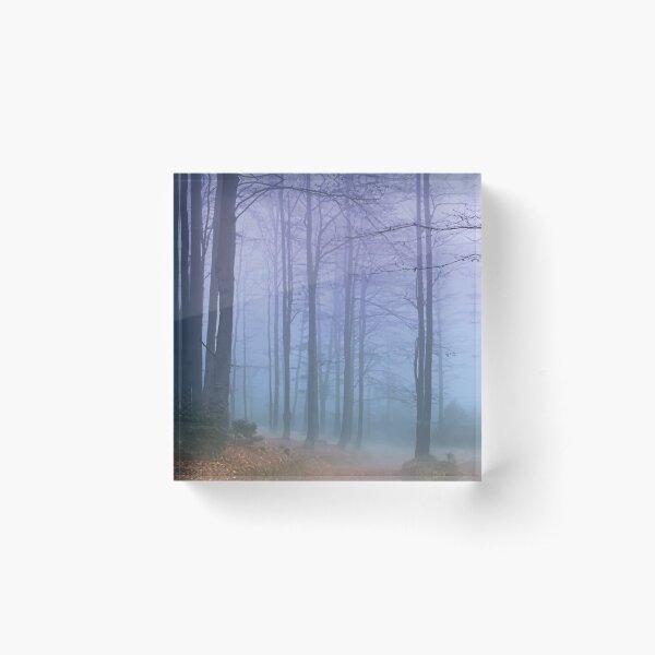 Item preview, Blue Fog and the Fall Trees designed and sold by PlanetPrints.