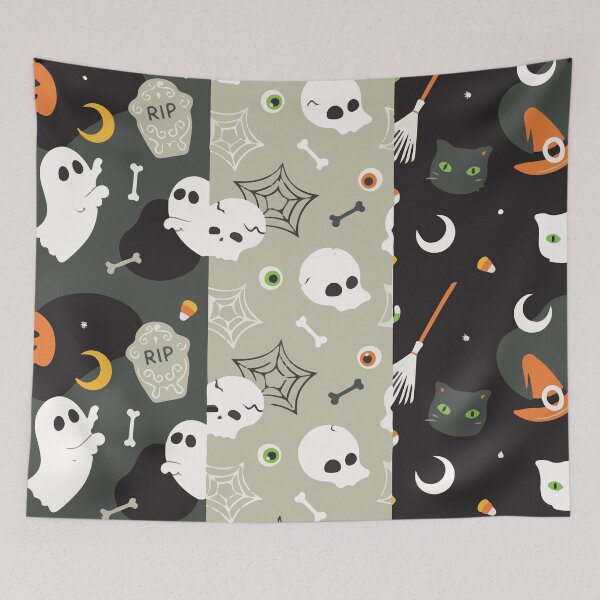 Item preview, Halloween spooky decorative pattern designed and sold by Graphix-Space.