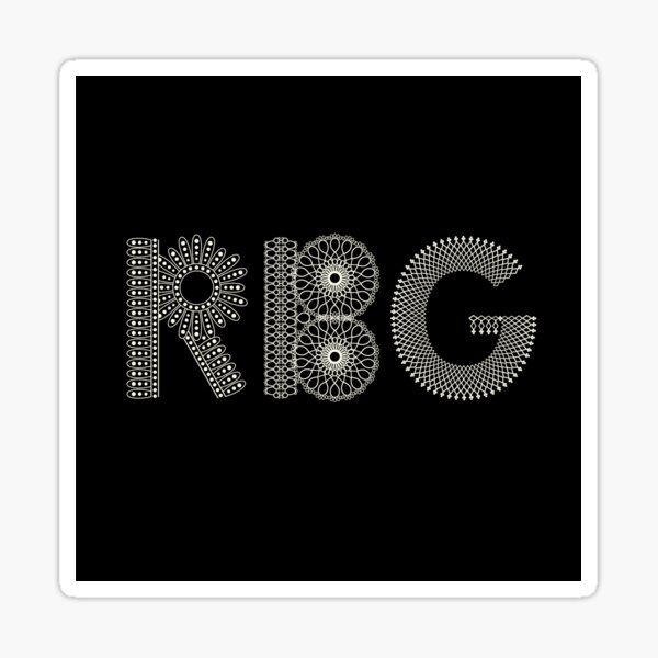 RBG honoring Ruth Bader Ginsburg Sticker