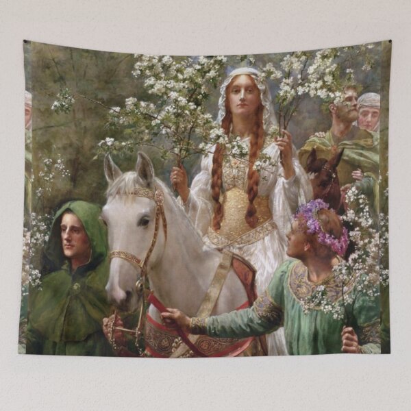 Item preview, Queen Guinevre's Maying - John Collier - 1900 designed and sold by CJET.