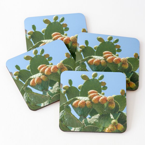 Item preview, Orange fruits of Opuntia ficus-indica (prickly pear) designed and sold by lena-maximova.