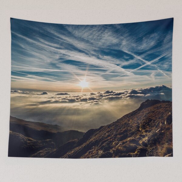 Item preview, Sunset over the clouds designed and sold by landsca-pics.