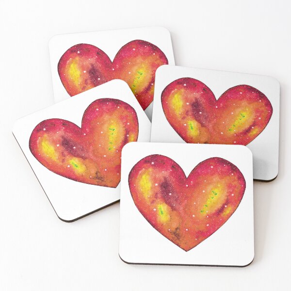 Item preview, Crimson Orange Heart - Galaxy Design designed and sold by galleasstudio.