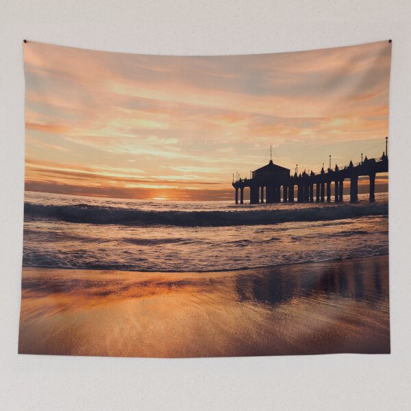 Item preview, Sunset on the pier designed and sold by landsca-pics.