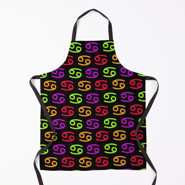 Item preview, Multicolored cancer sign, astrology zodiac symbol black background designed and sold by Stéphane Thirion.