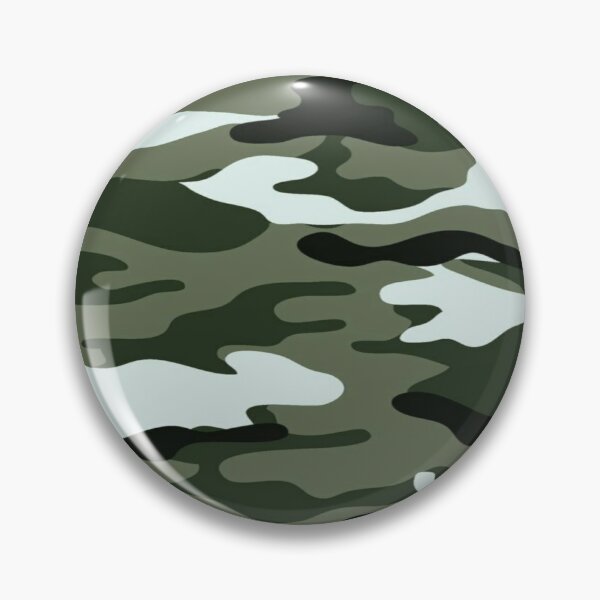 Pin Button Badge Ø25mm 1" Motif Camouflage Militaire Military Army Camo