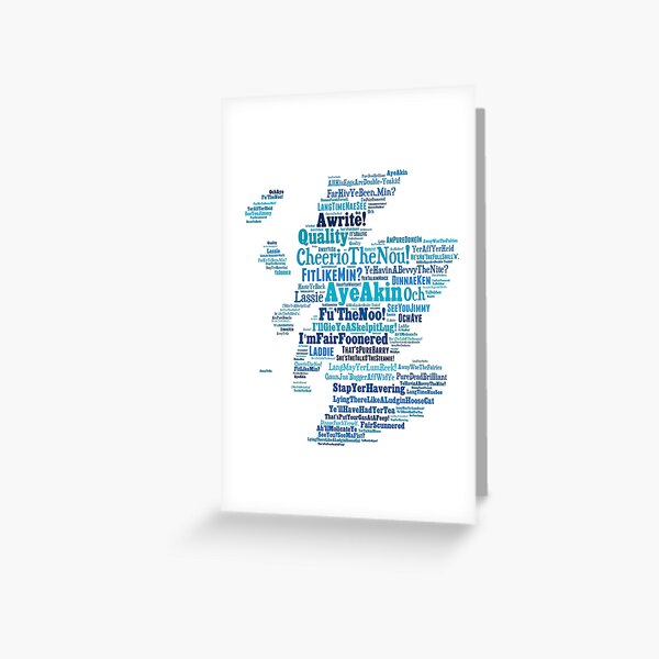 Item preview, Scottish Slang Map designed and sold by giftus.
