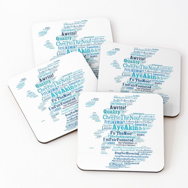 Item preview, Scottish Slang Map designed and sold by giftus.