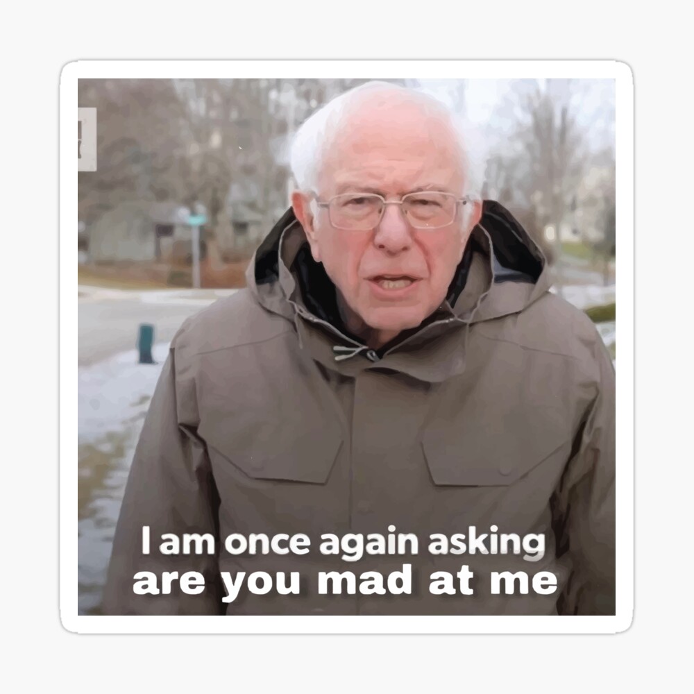 Bernie Sanders Meme I Am Once Again Template - Printable Templates
