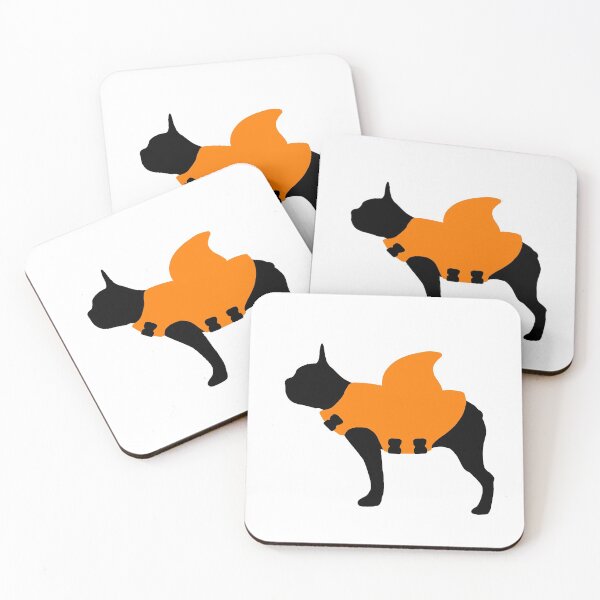 Item preview, Dog in Shark Life Jacket Orange designed and sold by J-Bat.
