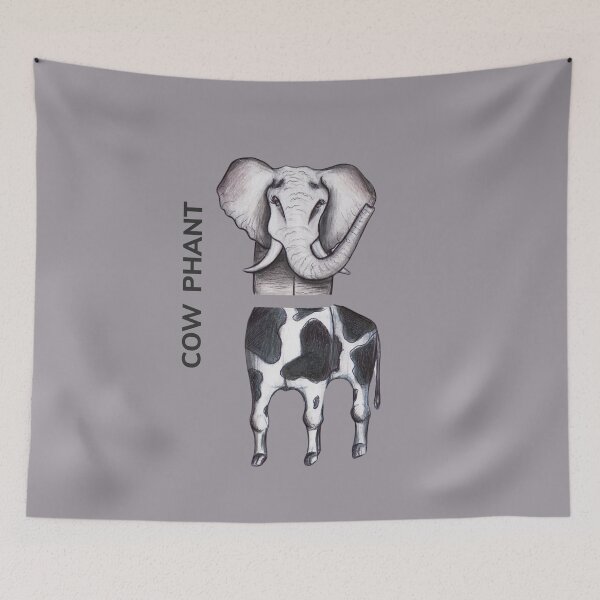 Item preview, COW PHANT by FrankenDuo grey designed and sold by FrankenDuo.