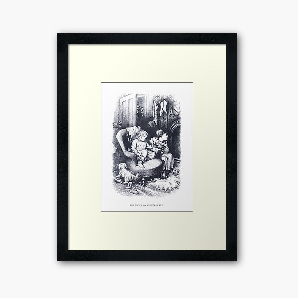 Item preview, Vintage Christmas Etching "The Watch On Christmas Eve" by Thomas Nast designed and sold by Douglas E. Welch Design and Photography.