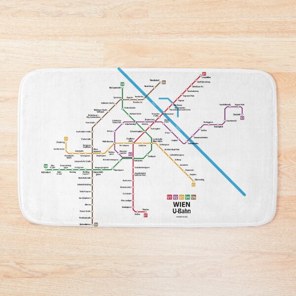 Item preview, WIEN U-Bahn Map designed and sold by UrbanRail.