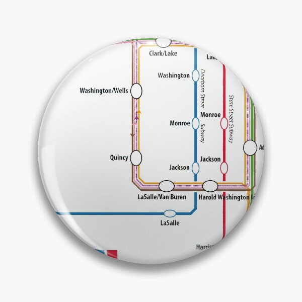 Item preview, CHICAGO Loop Map designed and sold by UrbanRail.