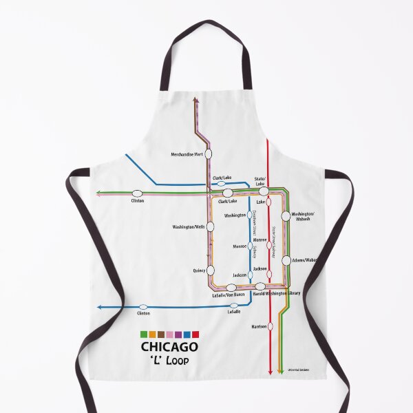 Item preview, CHICAGO Loop Map designed and sold by UrbanRail.