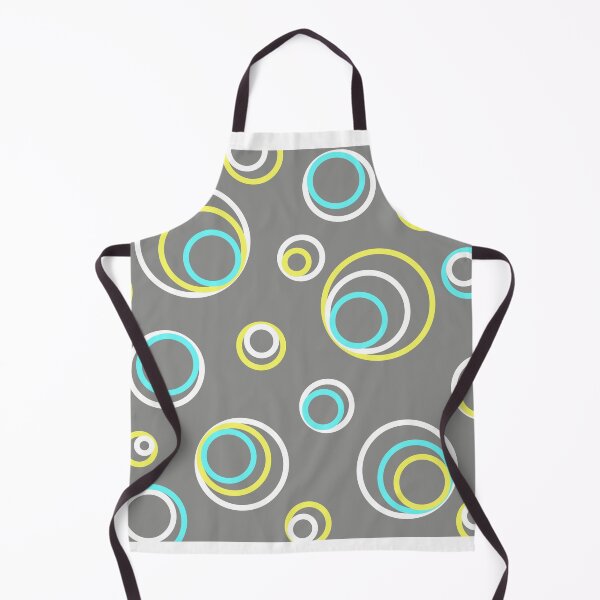 Item preview, Teal/Aqua Green White Concentric Circles in Gray background designed and sold by Ati-Ipsa.