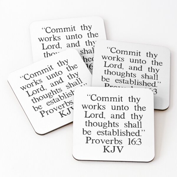 Item preview, Proverbs 16:3 KJV designed and sold by IBMClothing.