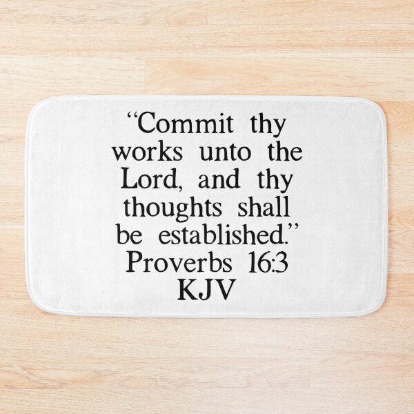 Item preview, Proverbs 16:3 KJV designed and sold by IBMClothing.