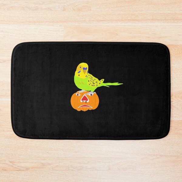 Item preview, Budgie Karl and the pumpkin. designed and sold by Bodino.