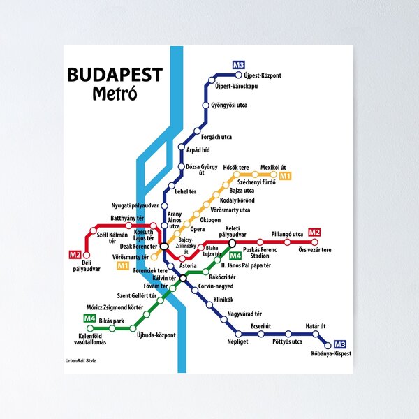 Item preview, BUDAPEST metro network designed and sold by UrbanRail.