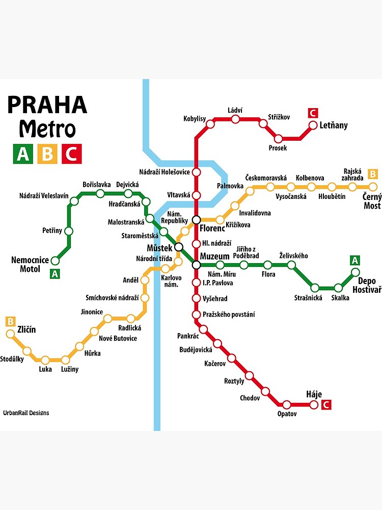Map prague metro Prague metro