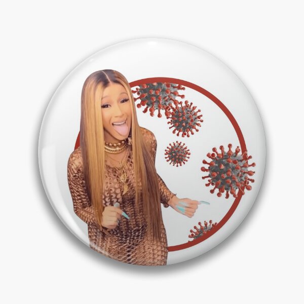 Item preview, cardi b corona virus sticker designed and sold by AndrewTcreator.