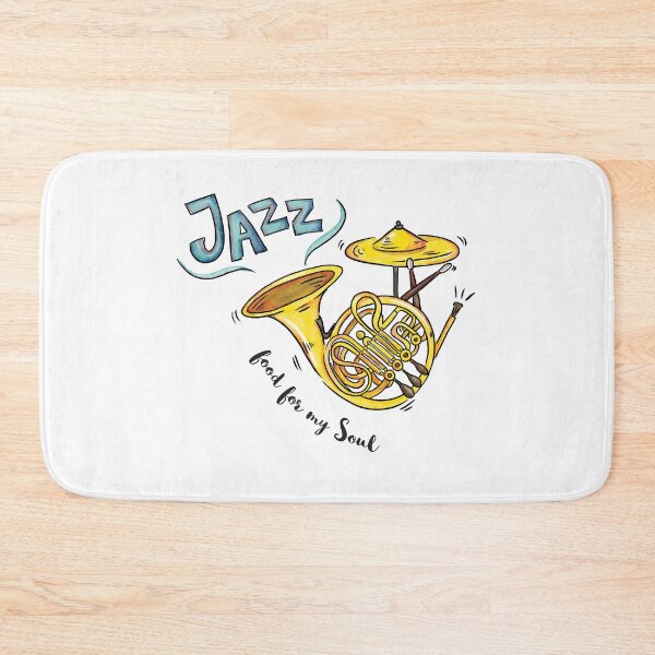Item preview, Jazz, Food For My Soul With French Horn And Cymbal designed and sold by 4AllTimes.