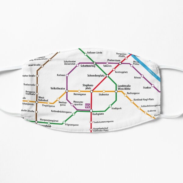 WIEN U-Bahn Map Mask