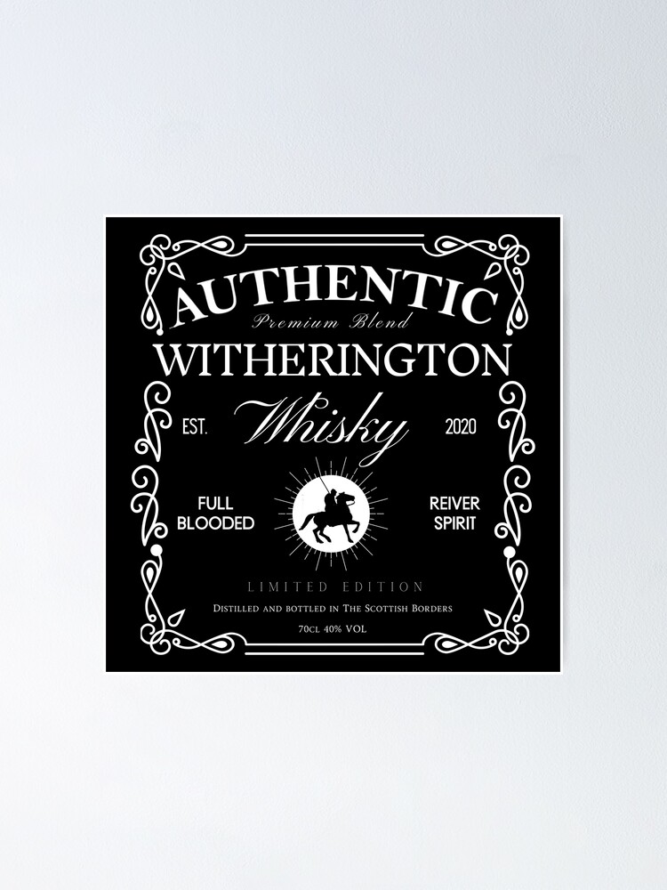 Imagen 1 de 3, Póster con la obra WITHERINGTON Whisky Label | Border Reivers, diseñada y vendida por yourscotborders.