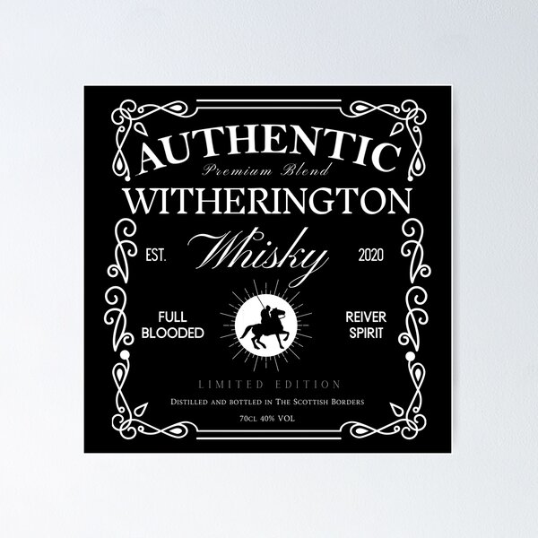 Item preview, WITHERINGTON Whisky Label | Border Reivers designed and sold by yourscotborders.