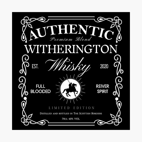 Item preview, WITHERINGTON Whisky Label | Border Reivers designed and sold by yourscotborders.