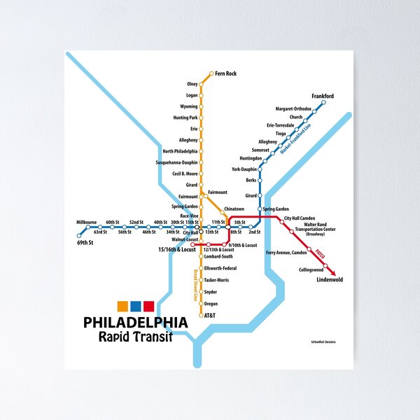 Item preview, PHILADELPHIA Rapid Transit Network designed and sold by UrbanRail.