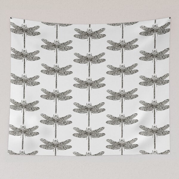 Item preview, Hand drawn- Dragonfly Ink Doodle designed and sold by Meg "doodle"  Gulledge.