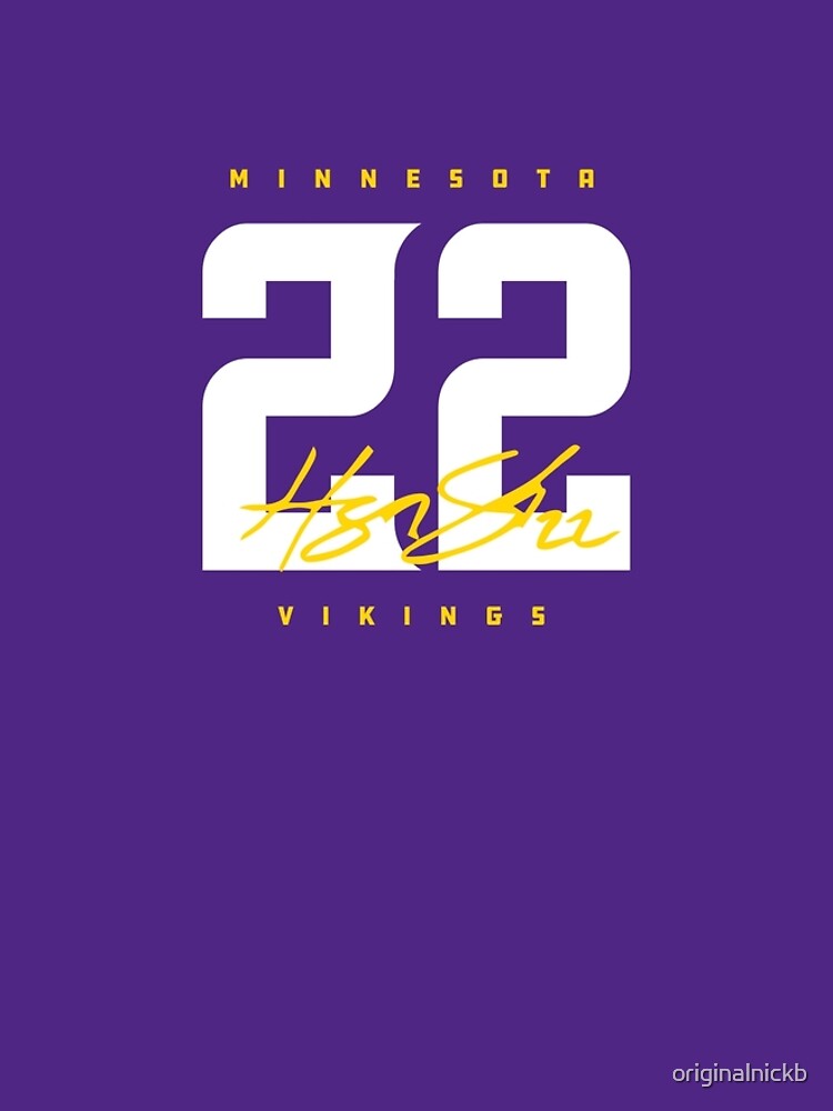 Vikings Harrison Smith 22 Signature Design Graphic T-Shirt Dress for Sale  by originalnickb