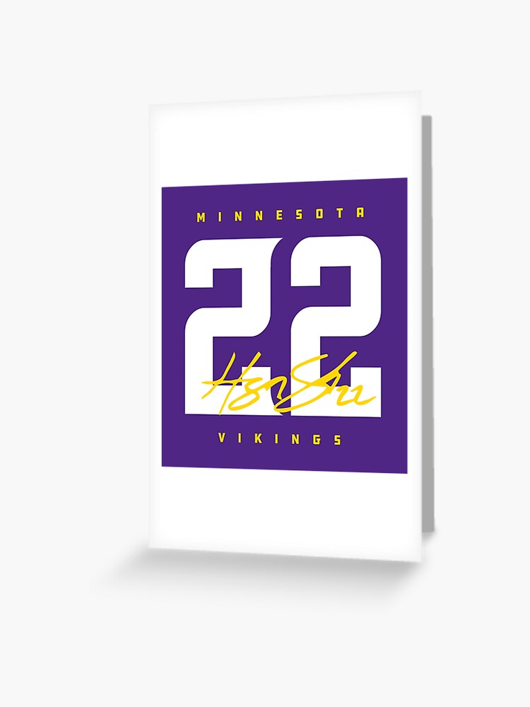 Minnesota Vikings Graphic #22 Harrison Smith Purple Jersey T-Shirt