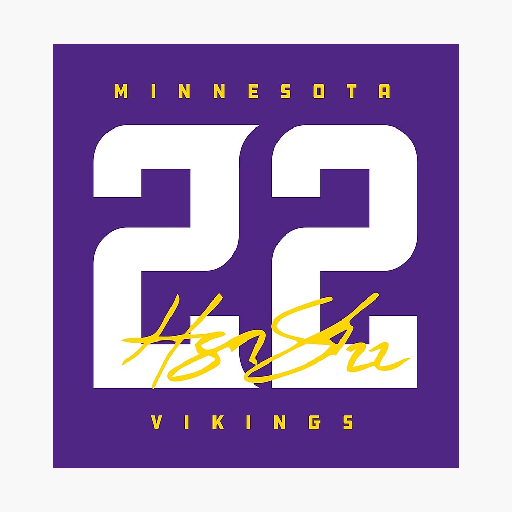 Vikings Harrison Smith 22 Signature Design Poster for Sale by  originalnickb